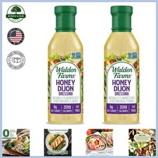 Low Carb Honey Dijon Dressing, 2 Bottles of Calorie-Free Flavor for Salads