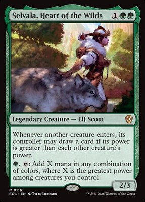 Selvala, Heart of the Wilds - 116 - NM - Commander: Lorwyn Eclipsed - MTG