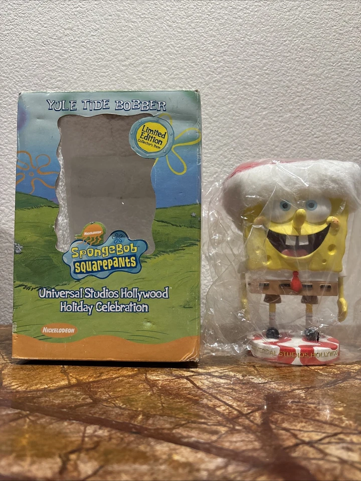 Bob Esponja 2002 Pantalones Cuadrados Yule Tide Bobber Navidad Edición Limitada Universal Foto 2 de 4