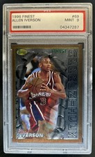 1996-97 Topps Finest Allen Iverson Bronze #69 76ers PSA 9
