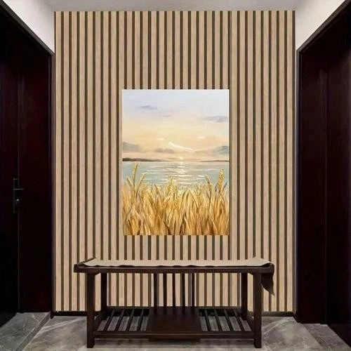 10m Wood Slat Wall Panels Self Adhesive PVC Acoustic Peel & Stick Wallpaper - Image 3 of 4