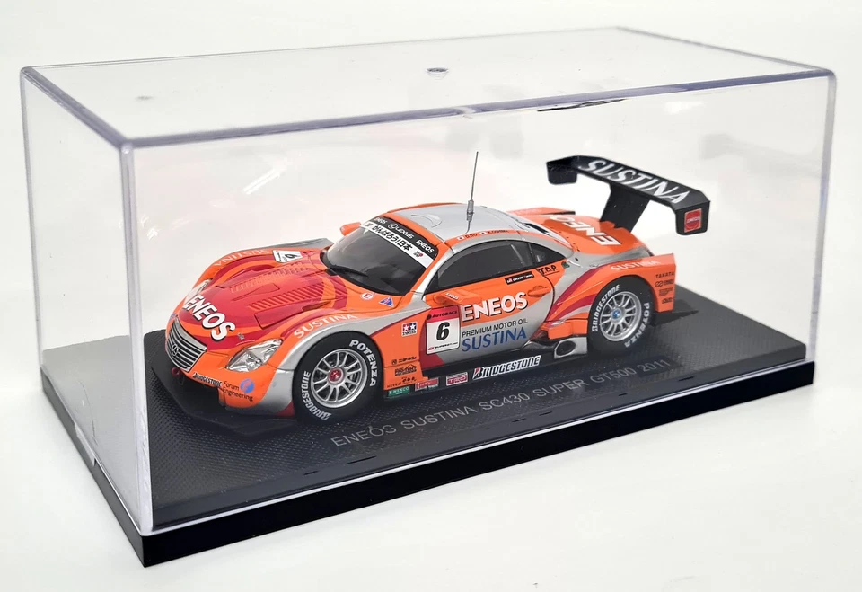 Carro modelo fundido Ebbro 1/43 Lexus SC430 Eneos Sustina #6 Super GT500 2011 - Imagem 3 de 4
