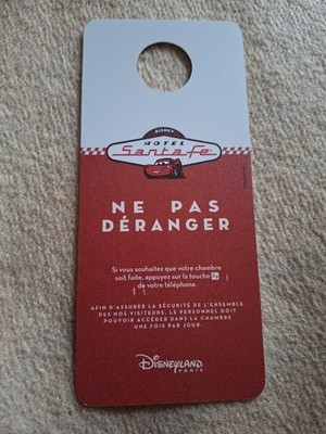 Türschild Disney Santa Fe Disneyland Paris Hotel nicht stören