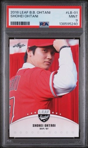 2018 Leaf Baseball Shohei Ohtani #LB-01 Rookie RC PSA 9