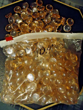 Amber / Honey Translucent Glass Gems   Vase Fill / Craft   2.5 lb 