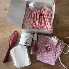 Pleasant Company American Girl Hair Care Curl Set Papers Cape Brush Rods