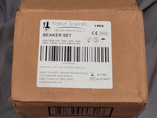 Karter Scientific, 3.3 Boro, Griffin Low Form, Glass Beaker Set - 6-Piece 