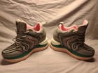 Women's Mid Top Lace-Up Athletic Sneaker Wedge By Anthony Wang Gray/Pink/Green — photo 2