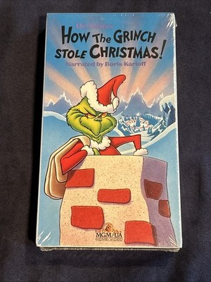 Dr. Seuss  How the Grinch Stole Christmas! (VHS 1994) FAST FREE SHIPPING Sealed
