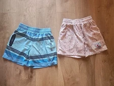 Baseball Lifestyle 101 Lot Boys Youth Shorts Size M Med. Blue Crayon & Splatter 