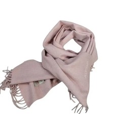 Down-toned Baby Pink Cashmere Scarf - Soft  Cozy, Size 36x184cm