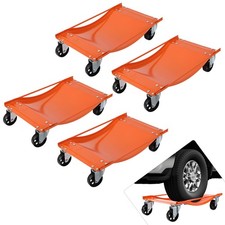 Heavy Duty Carbon Steel Car Wheel Dolly Set 10000LBS Auto Moving Casters