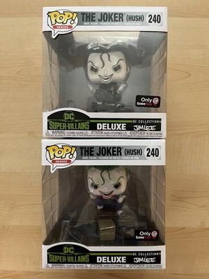 Funko POP! The Joker (Hush) Deluxe #240 GameStop Exclusives w/ 0.35mm Protectors