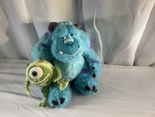 Disney Parks Disney World Monsters Inc Sully and Mike 11" Plush Set Pixar