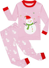 Girls Pajamas Set Kids Long Sleeve Pjs Cotton Jammies