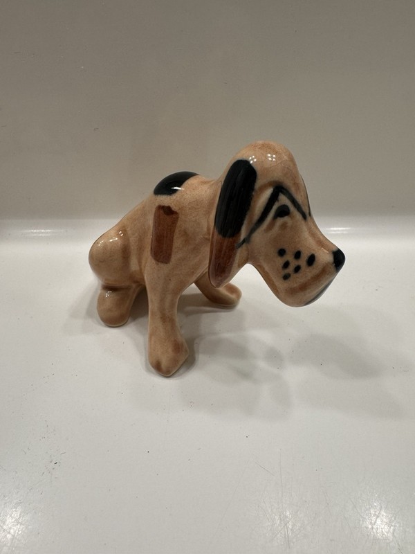 Vintage California Rio Hondo Art Pottery Hound Dog Figure Figurine