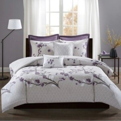 Madison Park Holly 7 Piece Cotton Duvet Cover Set Queen