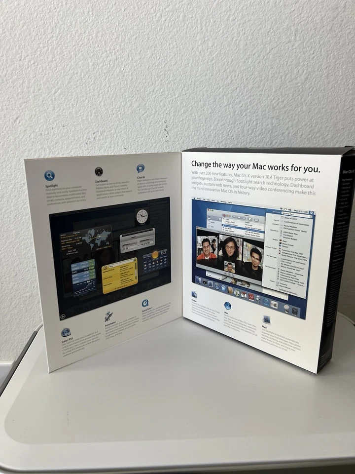 Apple OS X Tiger 10.4 Install DVD Retail Box w/ Setup Manuals And All Inserts - Image 2 of 3