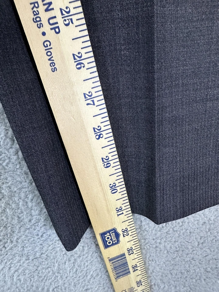 Брюки мужские Claiborne 38x32 40* серые шерстяная смесь платье брюки плоский передний классический - Изображение 4 из 4