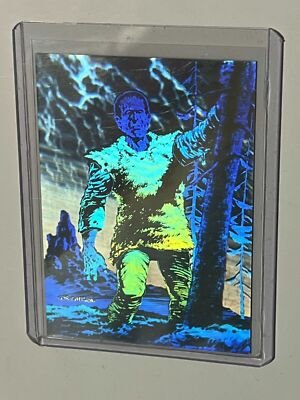 BERNIE WRIGHTSON MASTER OF THE MACABRE 1993 FRANKENSTEIN HOLOGRAM PROMO CARD NMT