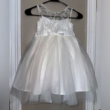 Tahari Girls Flower Girl/Baptisim Dress Girls Sz 4