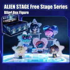 6PCS New Blind Box Alien Stage Free Stage Series TILL Two-dimensional Model Doll
