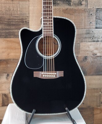 Takamine EF341DX-LH Black Acoustic Electric Lefthanded JEF341DX LEFTY 142