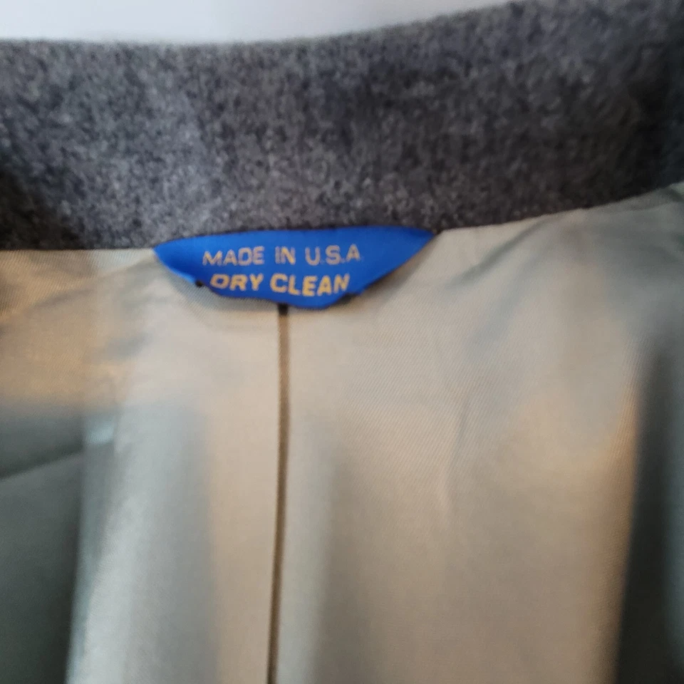 Pendleton Blazer Mens 44L Gray Wool Sport Coat/Suit Jacket Two Button - Image 3 of 4