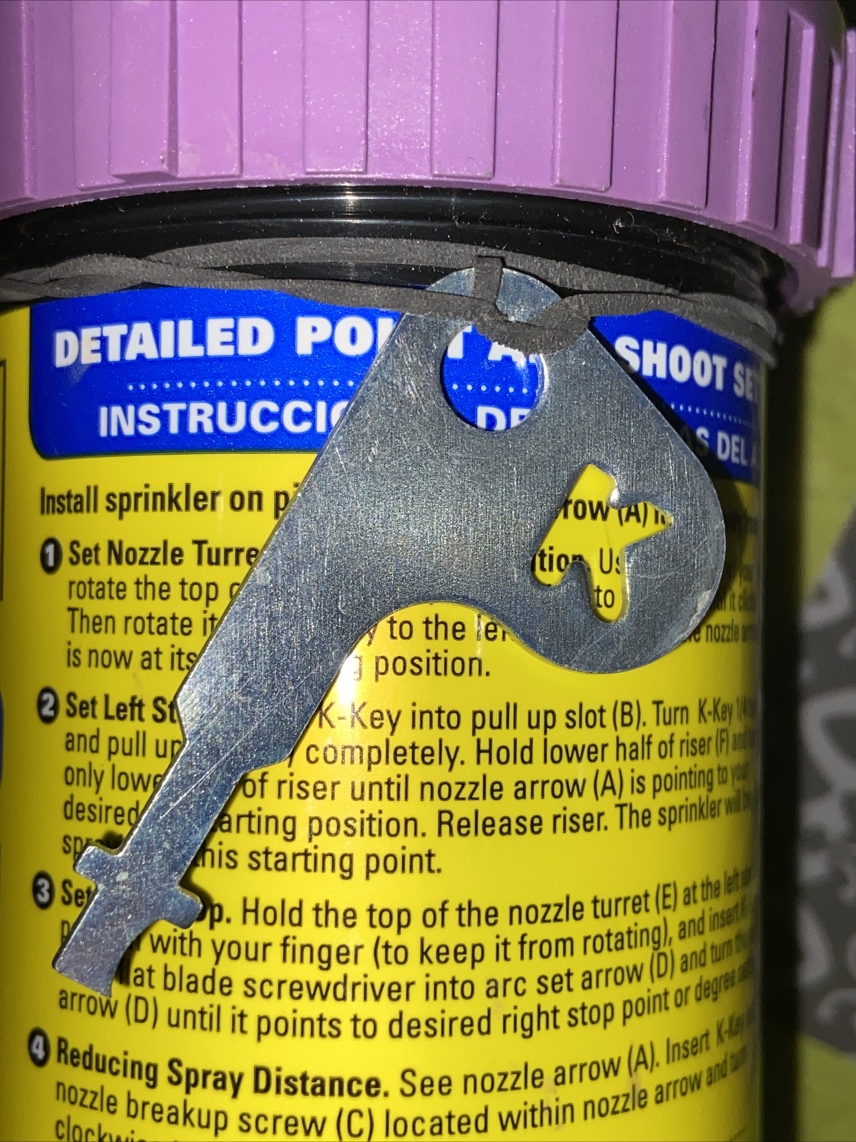 KRain K2 5" Sprinkler PopUp Head Rotor Gear Drive Smart Set W Adj Key