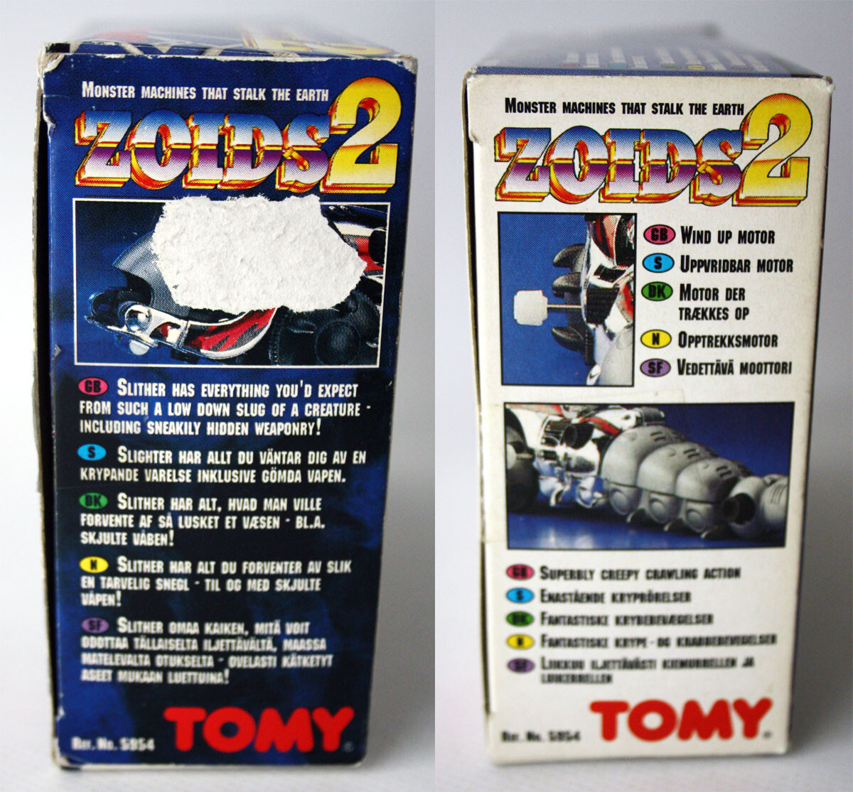 RARE VINTAGE 80'S ZOIDS 2 SLITHER WIND UP POWER MOTOR TOMY NEW