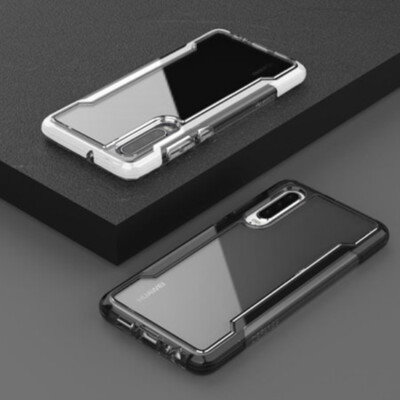 Huawei P30 / Pro / Lite Clear Rear Case Hülle X-Doria Defense - Schwarz / Weiß