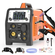6-in-1 Welder 200Amp Aluminum Plasma Cutter Combo MIG/Stick/TIG/CUT Gas/Gasless