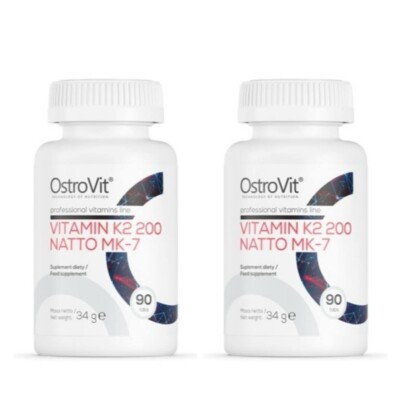 OstroVit Vitamin K2 200 Natto MK-7,  2 x 90 tablets