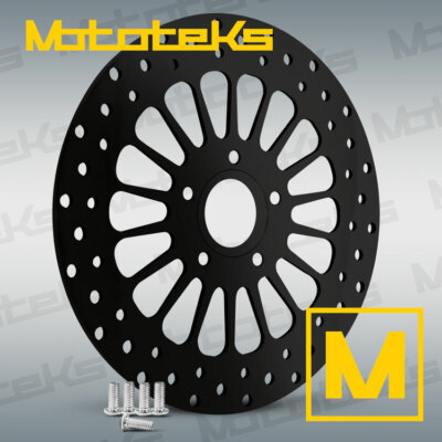 11.5 HARLEY BLACK ROTOR REAR WITH BOLTS FOR SOFTAIL HERITAGE SLIM FATBOY DELUXE