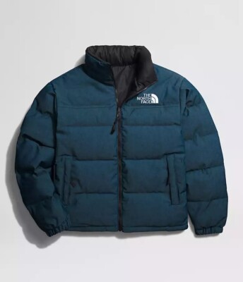 The North Face Men's '92 Reversible Nuptse Jacket Denim Blue/TNF
