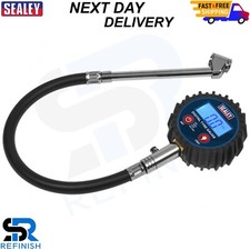 Sealey TST003 Digital Tyre Pressure Gauge with Push-On Connector - FAST DELIVERY