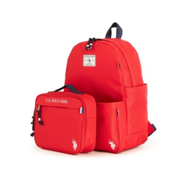 U.S. Polo Assn. Boys Water-Resistant Backpack, Lunch Tote
