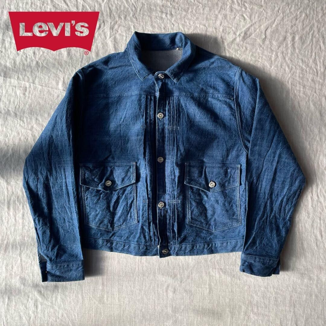 LEVI'S LVC 1879 Triple Pleated Blouse Trucker Jacket 42 LEVI'S LVC 1879 Triple Pleated Blouse Trucker Jacket 42