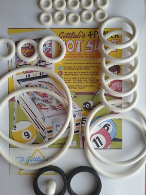 Kit élastiques & Pièces Pour Flipper Gottlieb Hot Shot 1973 - Neuf