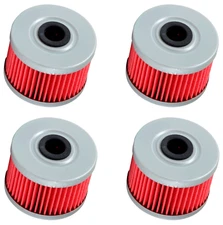 4 Oil Filter Filters for Honda TRX 250 250X 300 300FW 300EX 400EX Rancher 350