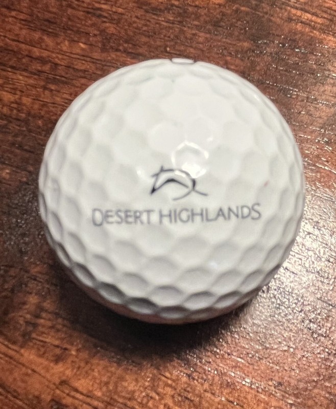 Desert Highlands Souvenir Golf Ball. One Of Best In AZ