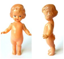 1950's USSR Russian Soviet CELLULOID Toy Doll LITTLE GIRL Rare