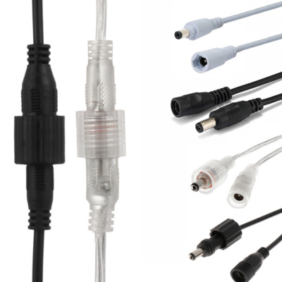 DC Connector Plug Cable Power Socket Electrical Wire Waterproof/With Buckle Type