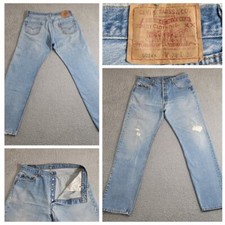 Vintage Levi's 501 XX Jeans Mens 34x31 Blue Original Shrink To Fit Made USA 2001