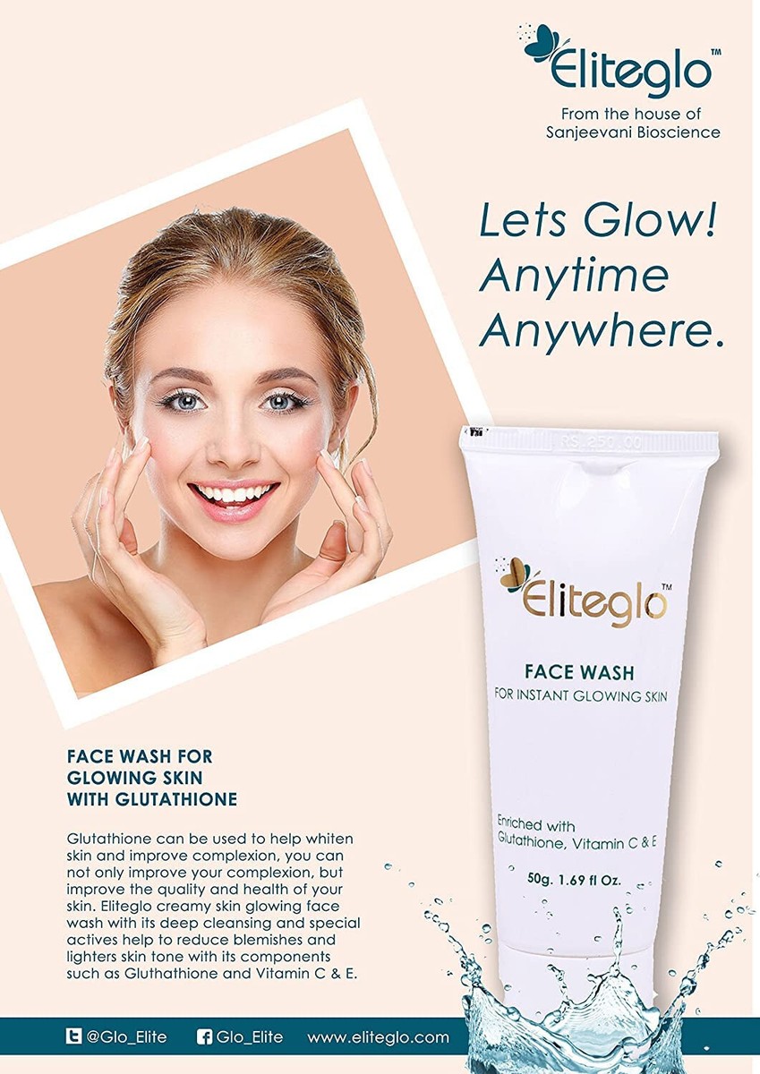 glutathione injectable dosage Wise & Secrets Glutathione Face Wash – Brighten & Revitalize Your Skin