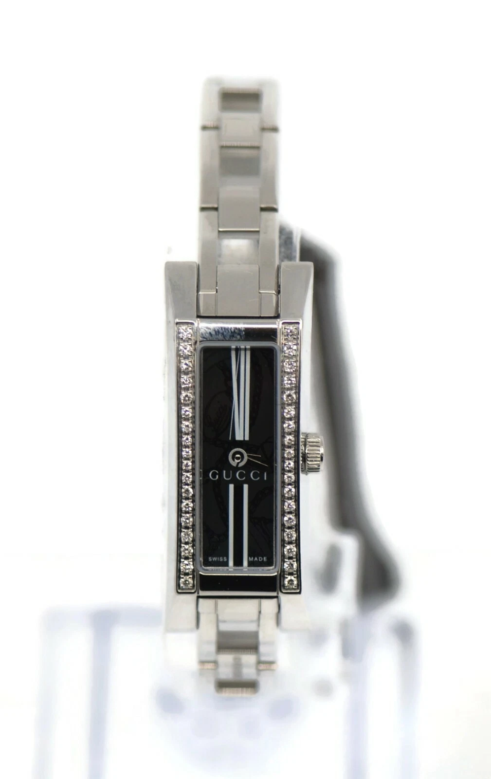 Gucci Series 110 Diamond Stainless Steel Watch YA110509