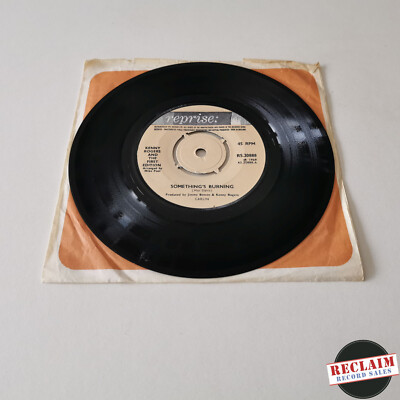kenny rogers something's burning 7'' vinyl record very good condition