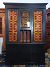 Biblioteca Vetrina Vintage In Legno Verniciato