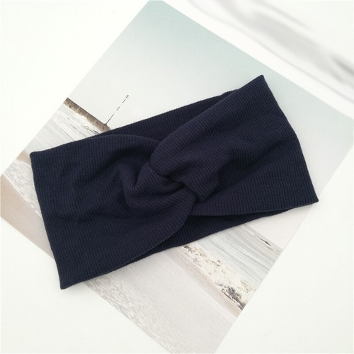 2pc Baby Kind Baumwolle Haarband Kreuz Elastische Stirnbänder Solid Color Turban - Bild 24 von 37