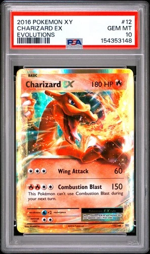 Pokemon XY Evolutions Charizard EX 12 PSA 10